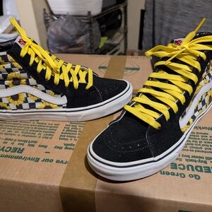 Vans Women's Size 9.5/Mens Size 8 Hi Customs Sk8-Hi Checkerboard Shoe